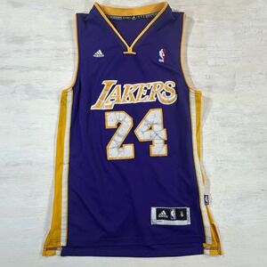 Adidas NBA Los Angeles Lakers Kobe Bryant 24 Jersey Purple Gold Small *See desc*